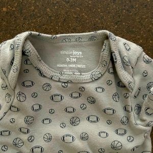 Baby boy onesie size 0-3 months